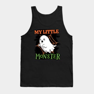 My Little Monster Funny cute Scary ghost Halloween cute scary little ghost Tank Top